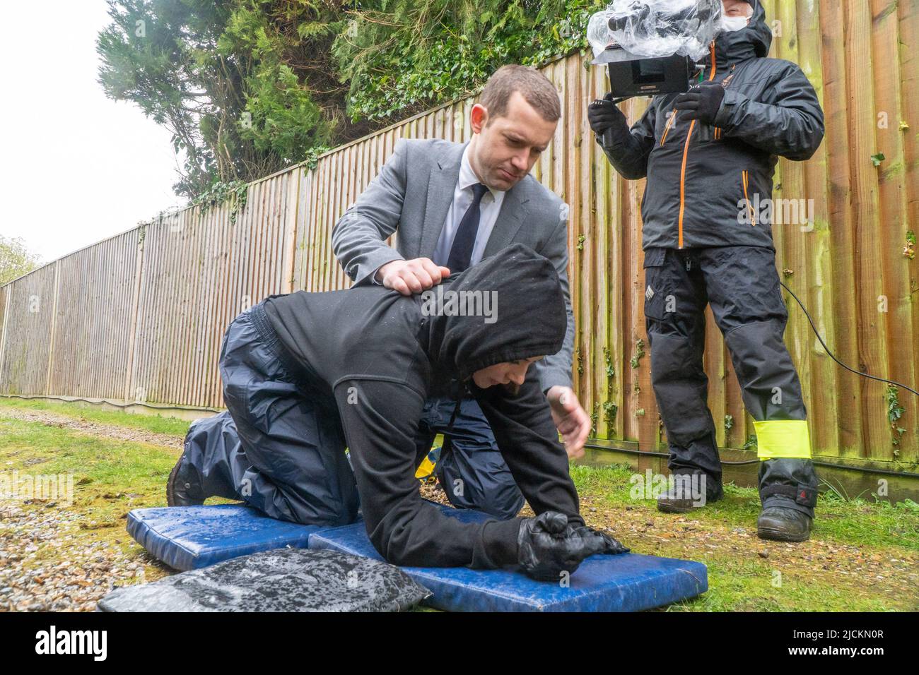 Jessica Ellerby (vera moglie del co-protagonista Nick Hendrix) in Midsomer Murders, "The Scarecrow Murders" Foto Stock
