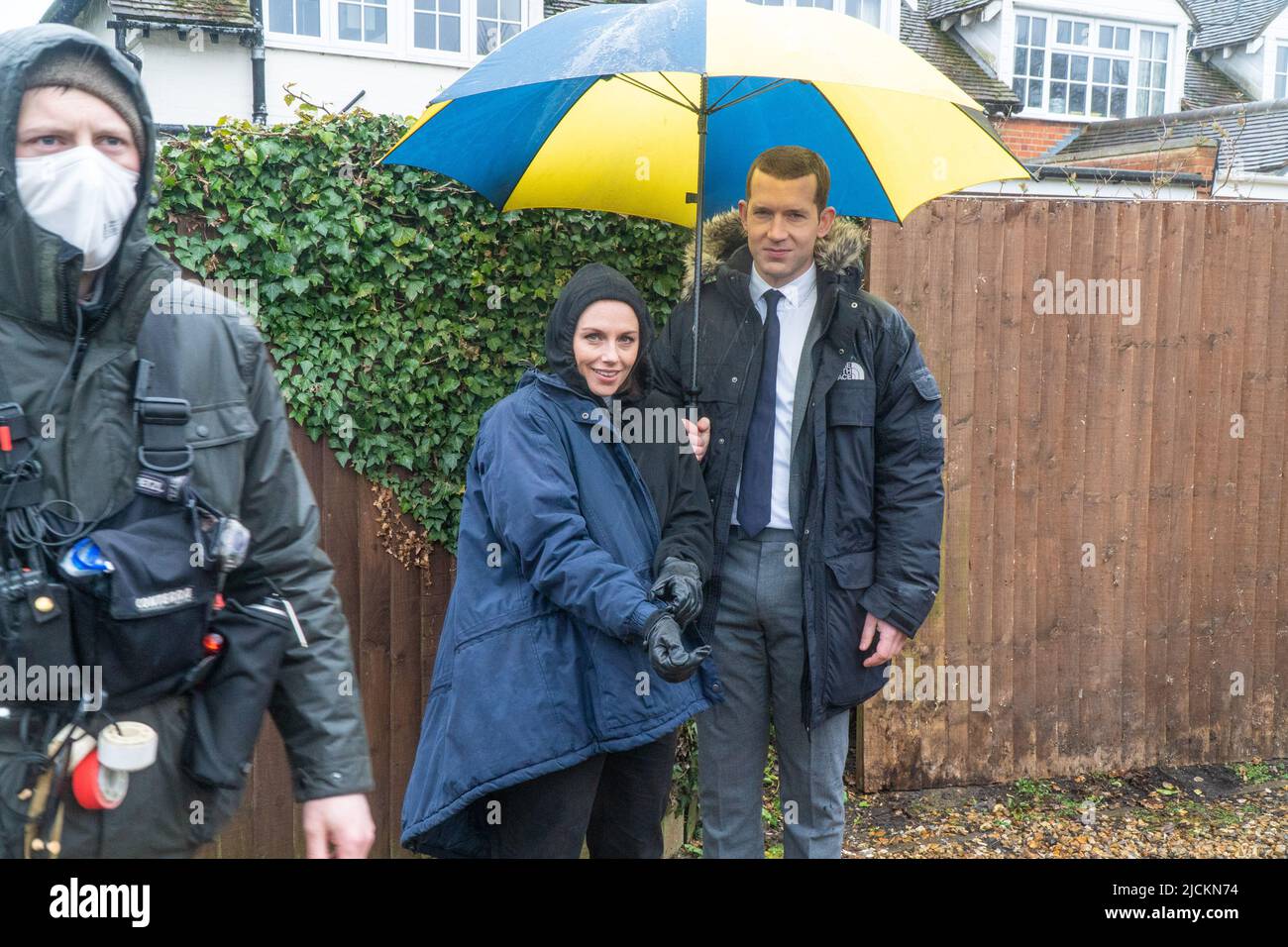 Jessica Ellerby (vera moglie del co-protagonista Nick Hendrix) in Midsomer Murders, "The Scarecrow Murders" Foto Stock