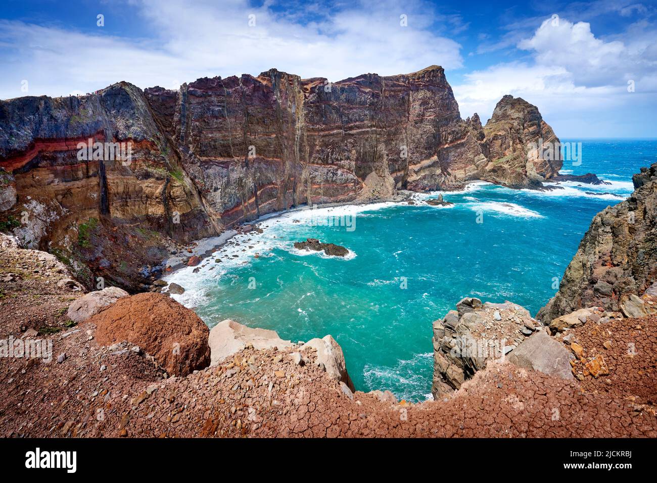 Penisola di Ponta Sao Lourenco, Isola di Madeira, Portogallo Foto Stock