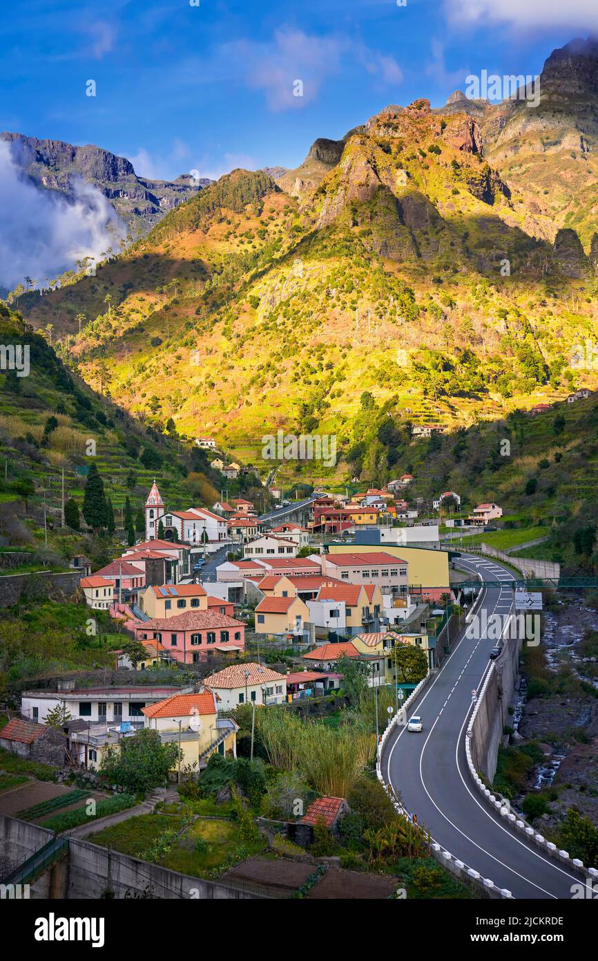 Lombo do Moleiro Village, Isola di Madeira, Portogallo Foto Stock
