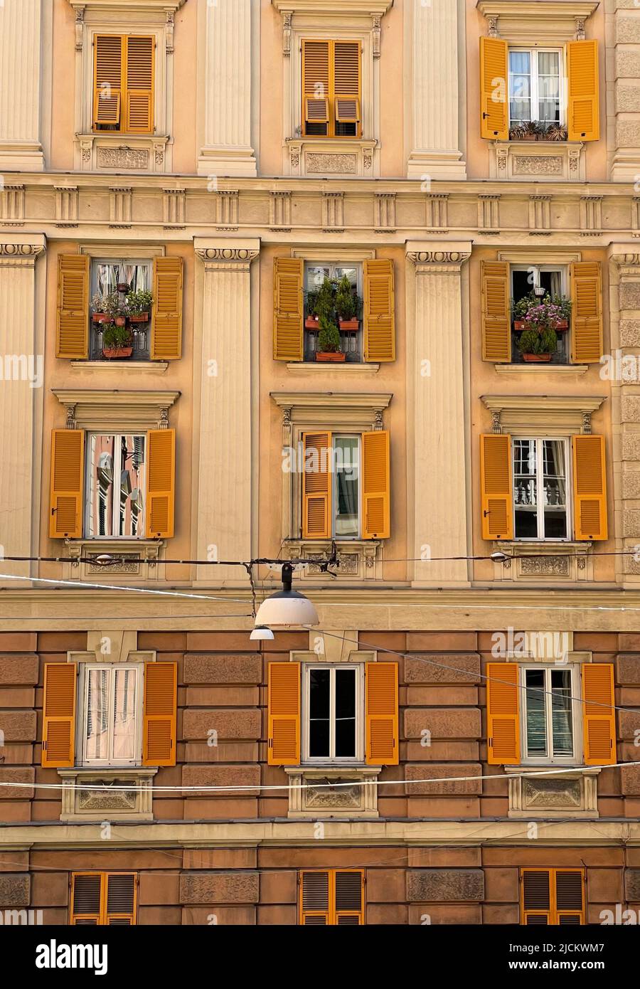 Persiane tradizionali italiane Foto Stock