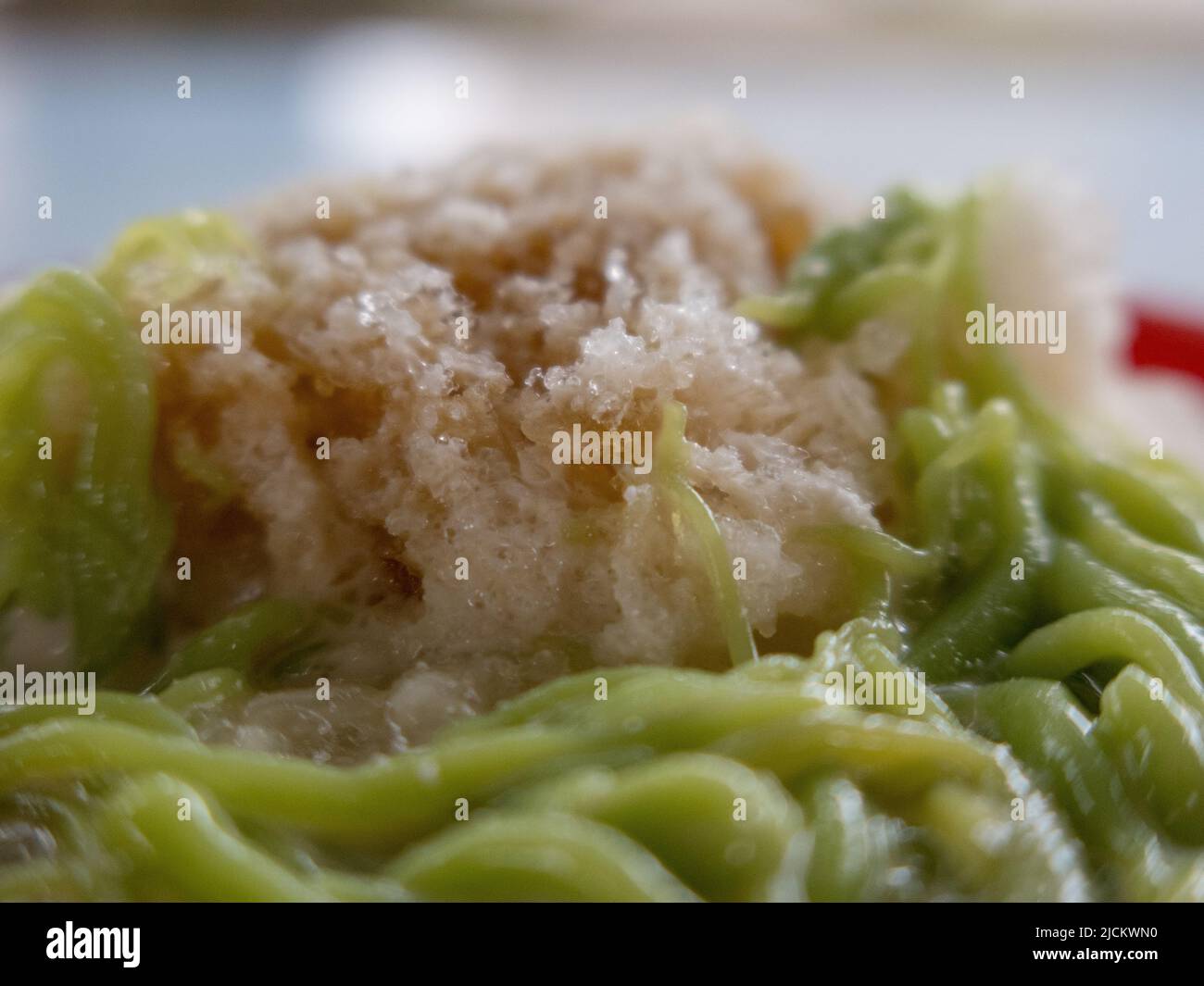 Il Cendol è una delle migliori bevande di strada della Malesia. Foto Stock
