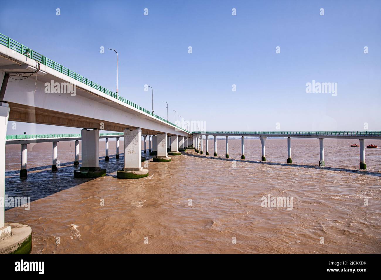 Ningbo cixi città hangzhou baia ponte di mare Foto Stock