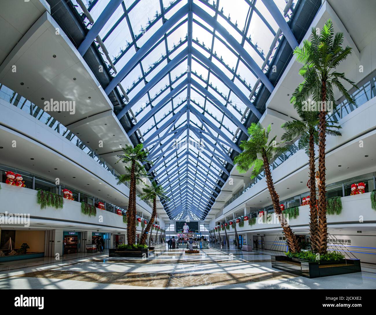 Ningbo cixi città hangzhou piattaforma ponte baia nel mare mare chau Island reception hall Foto Stock