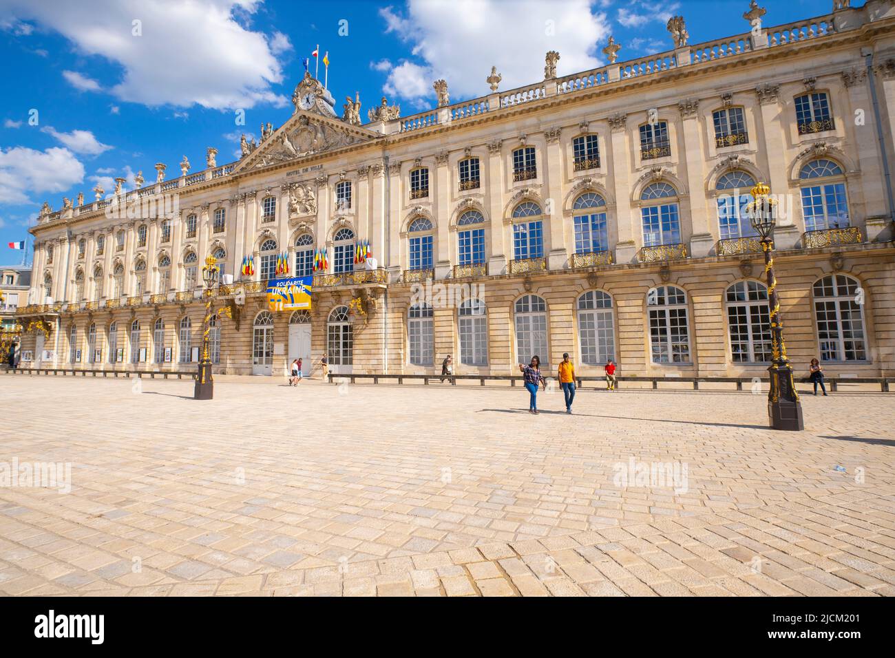 Place Stanislas è una grande piazza nella città di Nancy, nella regione storica della Lorena. Francia. Costruito nel 1752-1756 su richiesta di Stanisław Leszczyńsk Foto Stock