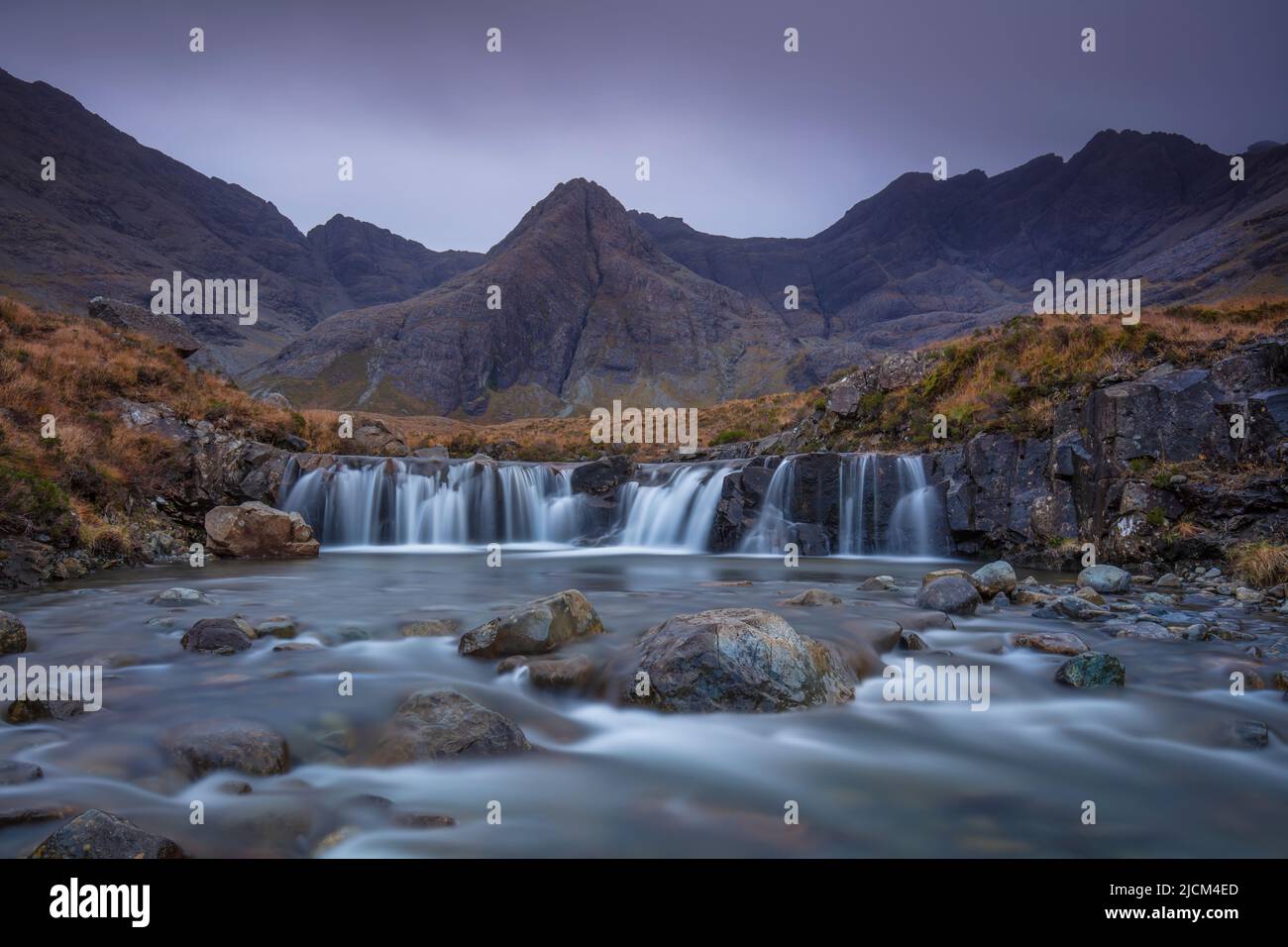 Cascate delle fate, Isola di Skye, Scozia Foto Stock