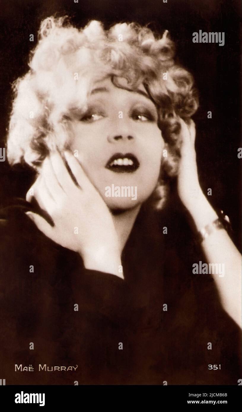 Ritratto di Mae Murray - Silent Hollywood era Foto Stock