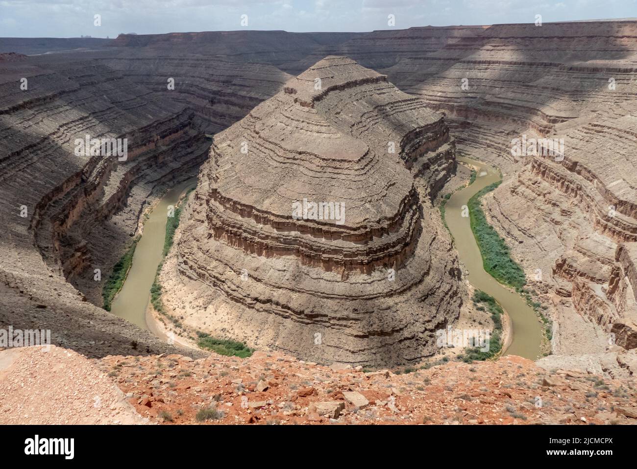 Utah, USA: Goosenecks sul fiume San Juan Foto Stock