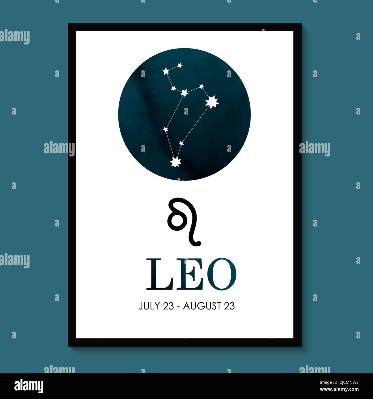 Leone Zodiaco. Icona Leo zodiaco. Illustrazione vettoriale astrologia costellazione Leo. Astrologia Illustrazione Illustrazione Vettoriale