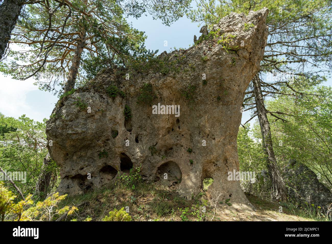 Ruta de los Callejones de las Majadas, Cuenca Castilla la Mancha España Foto Stock