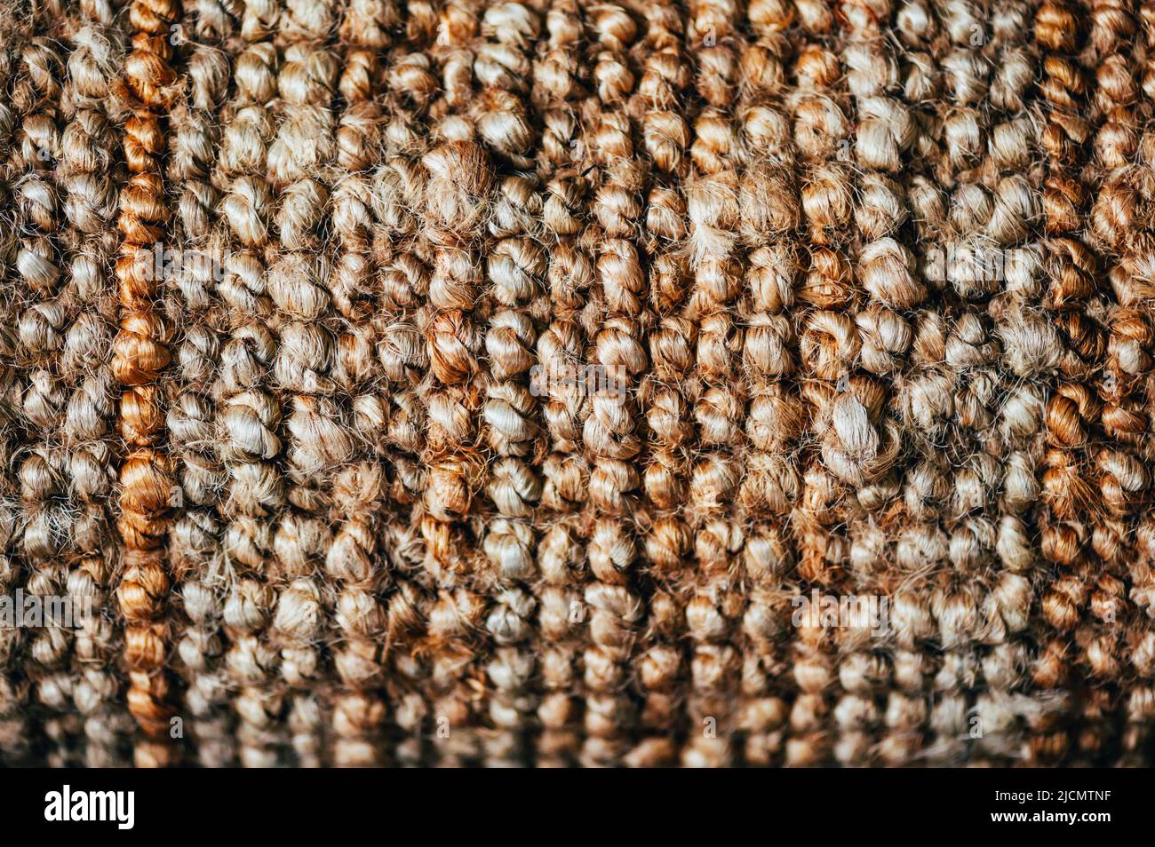 Tappeto di iuta, tappeto in fibra naturale Foto Stock