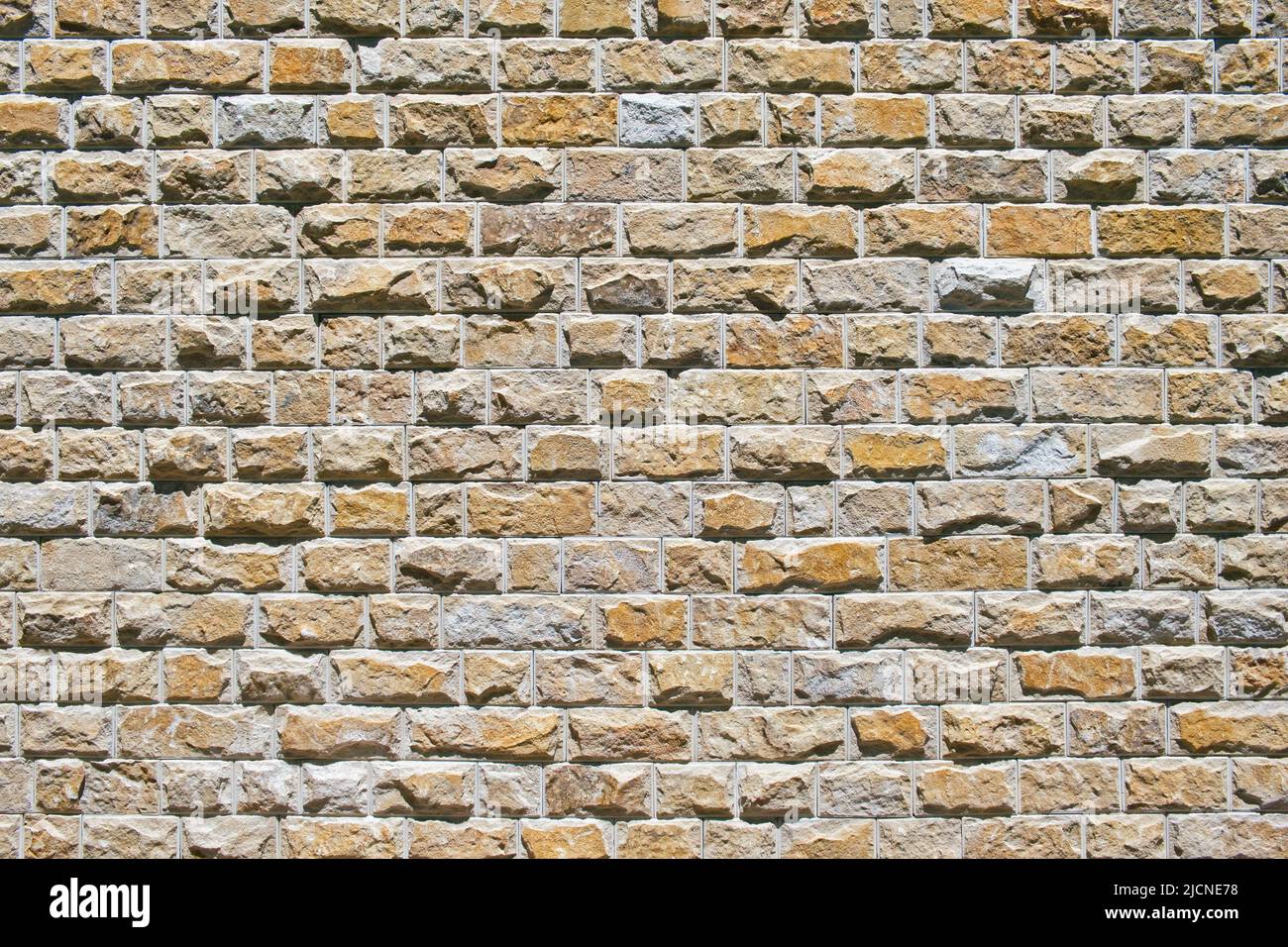 Texture della moderna pietra decorativa. Modello della parete di mattone. Foto Stock