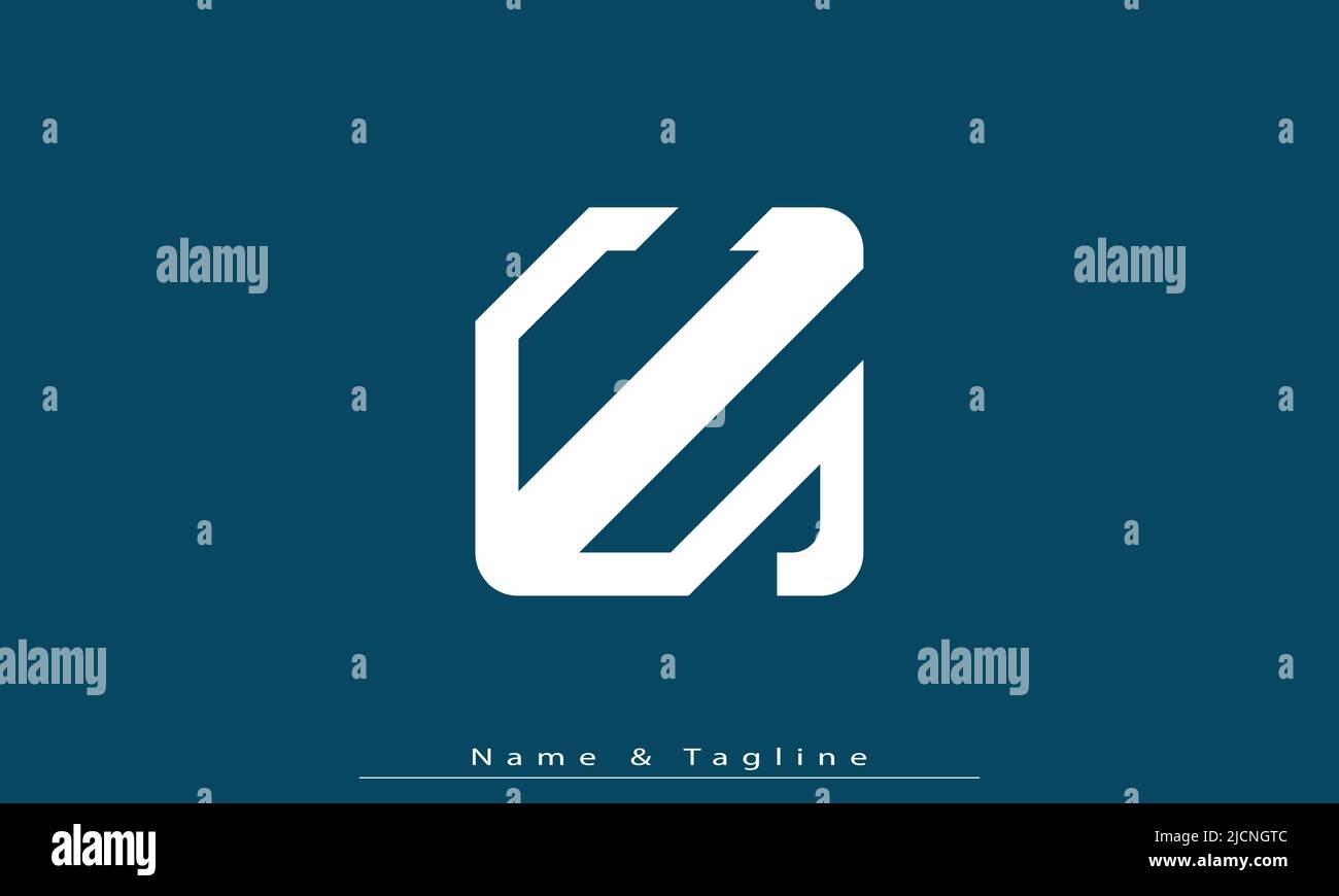 Lettere alfabetiche iniziali logo monogramma CS , SC Illustrazione Vettoriale