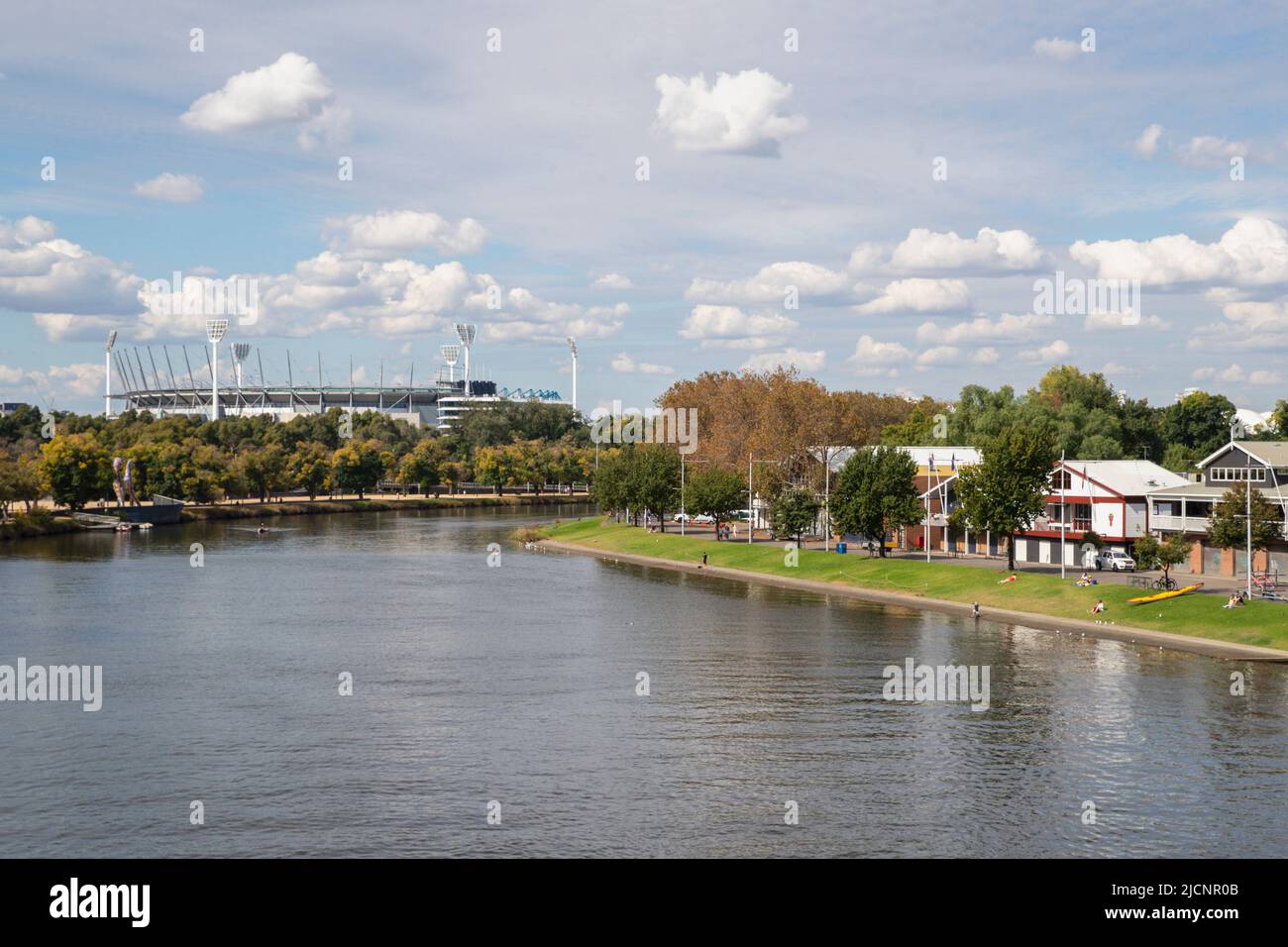 Yarra Park, Melbourne Cricket Ground, Melbourne, Victoria, Australia, Sabato 16 aprile 2022. Foto: David Rowland / One-Image.com Foto Stock