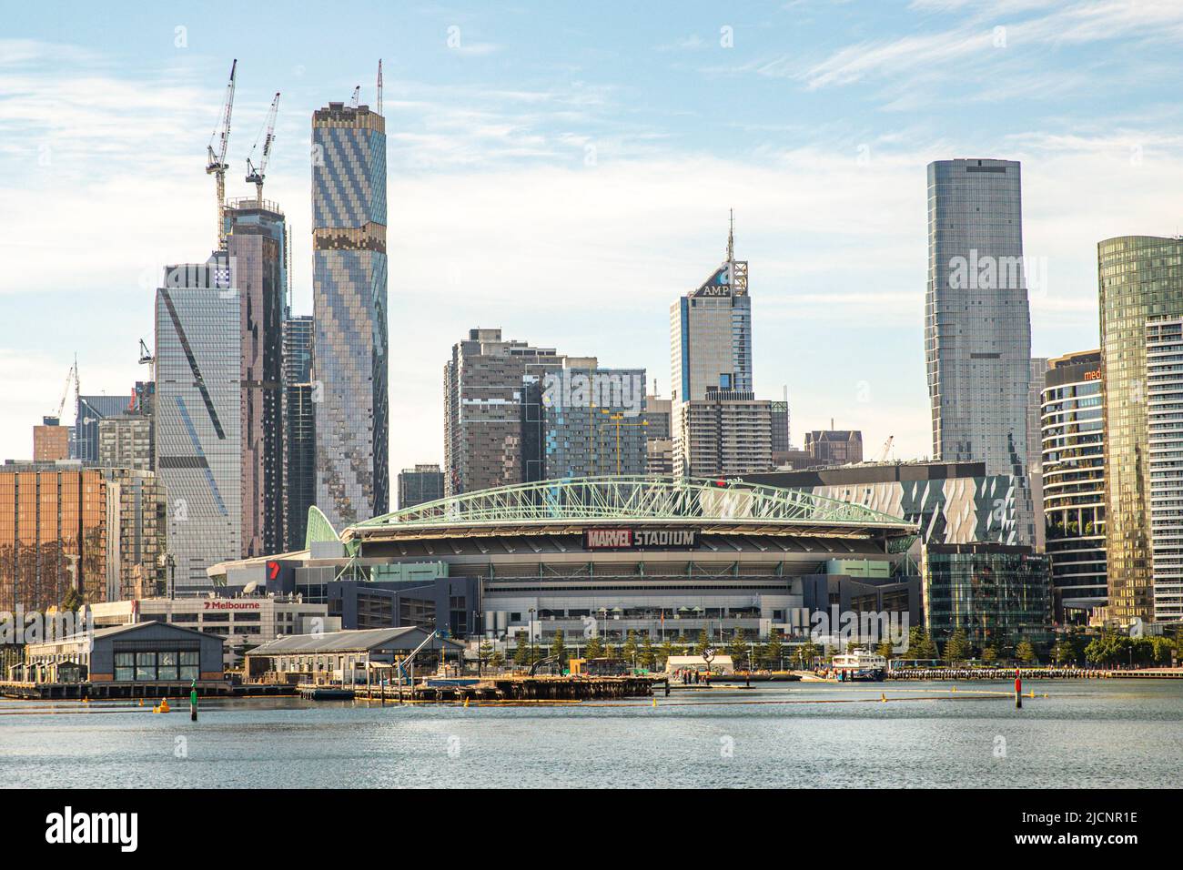 Marvel Stadium, Melbourne, Victoria, Australia domenica 17 aprile, 2022.Photo: David Rowland / One-Image.com Foto Stock