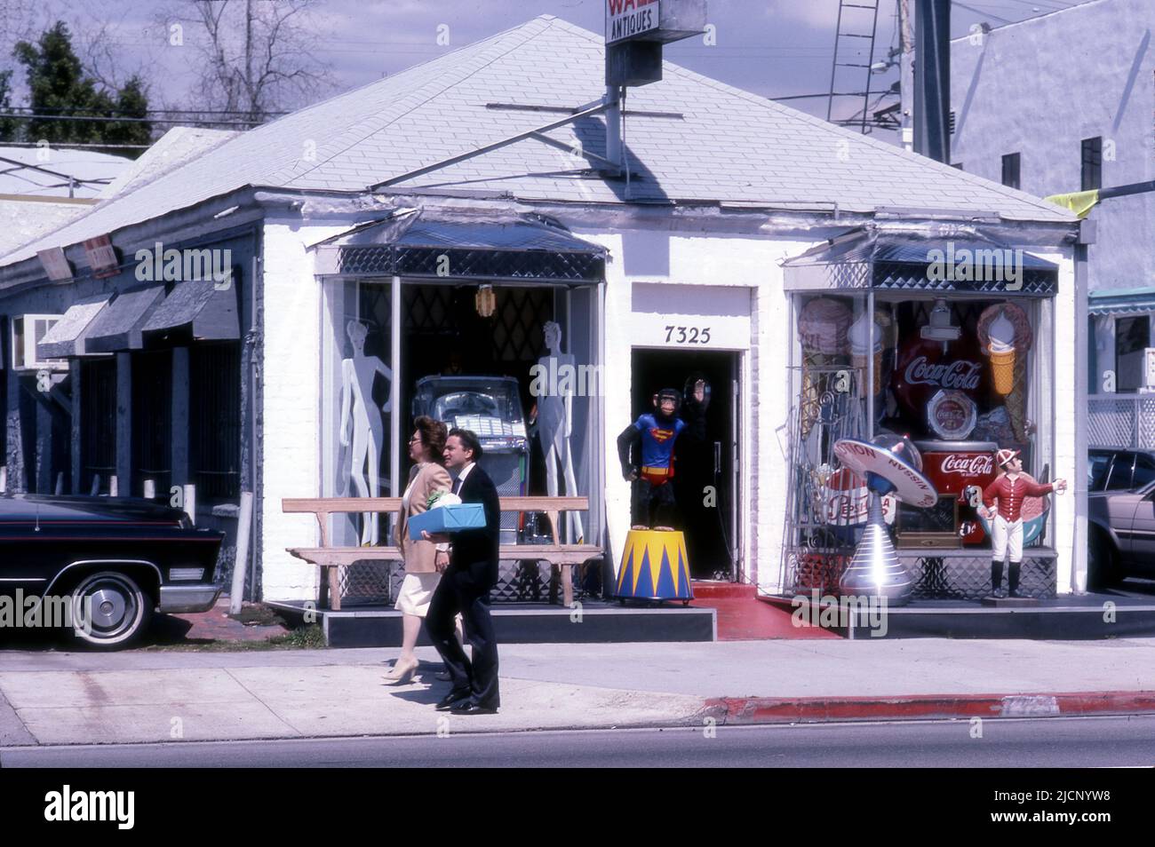 OFF the Wall è un negozio su Melrose Ave. A Los Angeles, California, che vende manufatti unici della cultura pop. Foto Stock