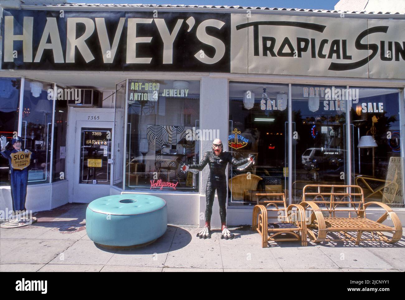 Harvey's Tropical Sun, shopping, Melrose Ave., Los Angeles, CA Foto Stock