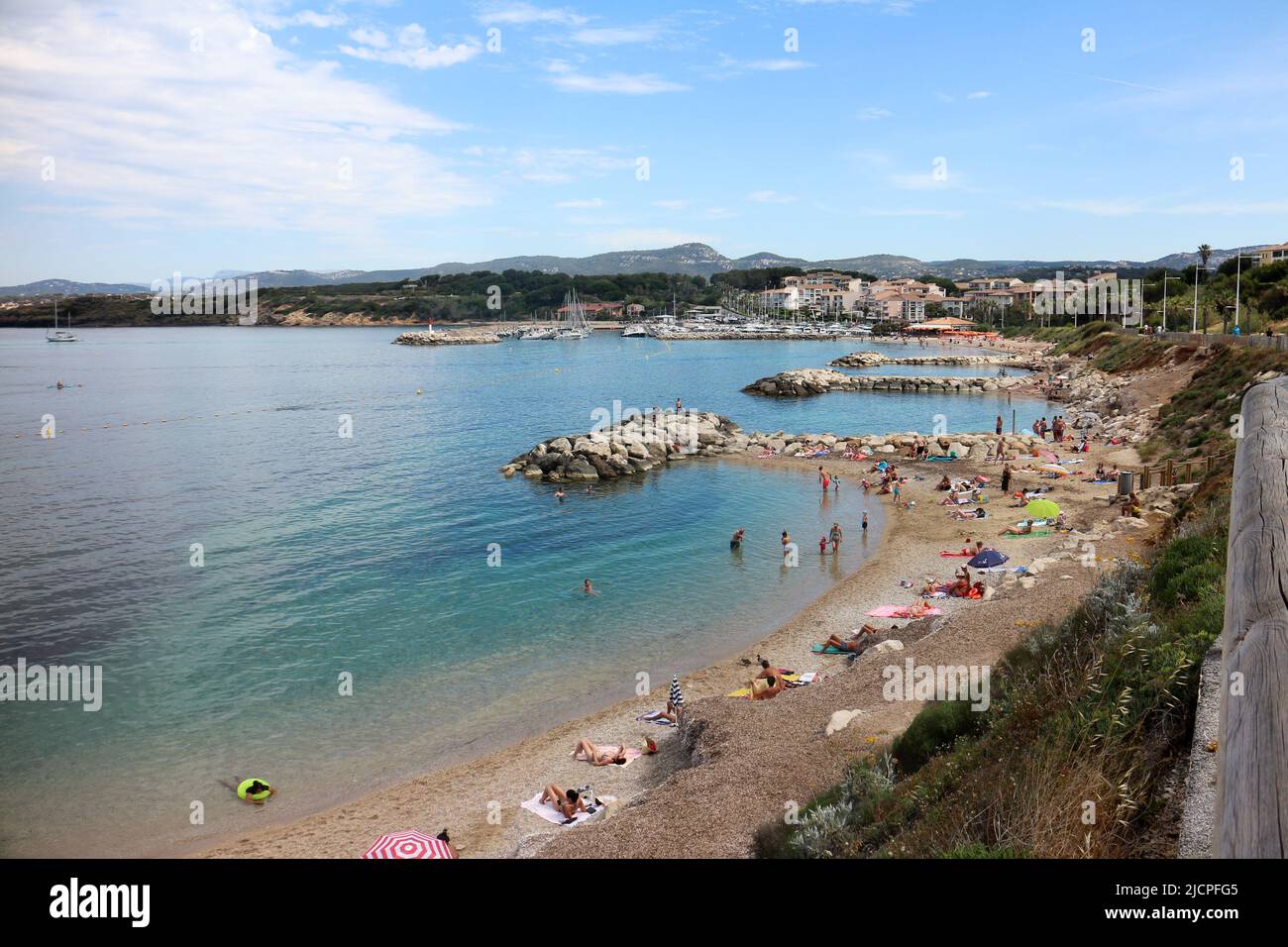 Spiaggia Six Fours Foto Stock