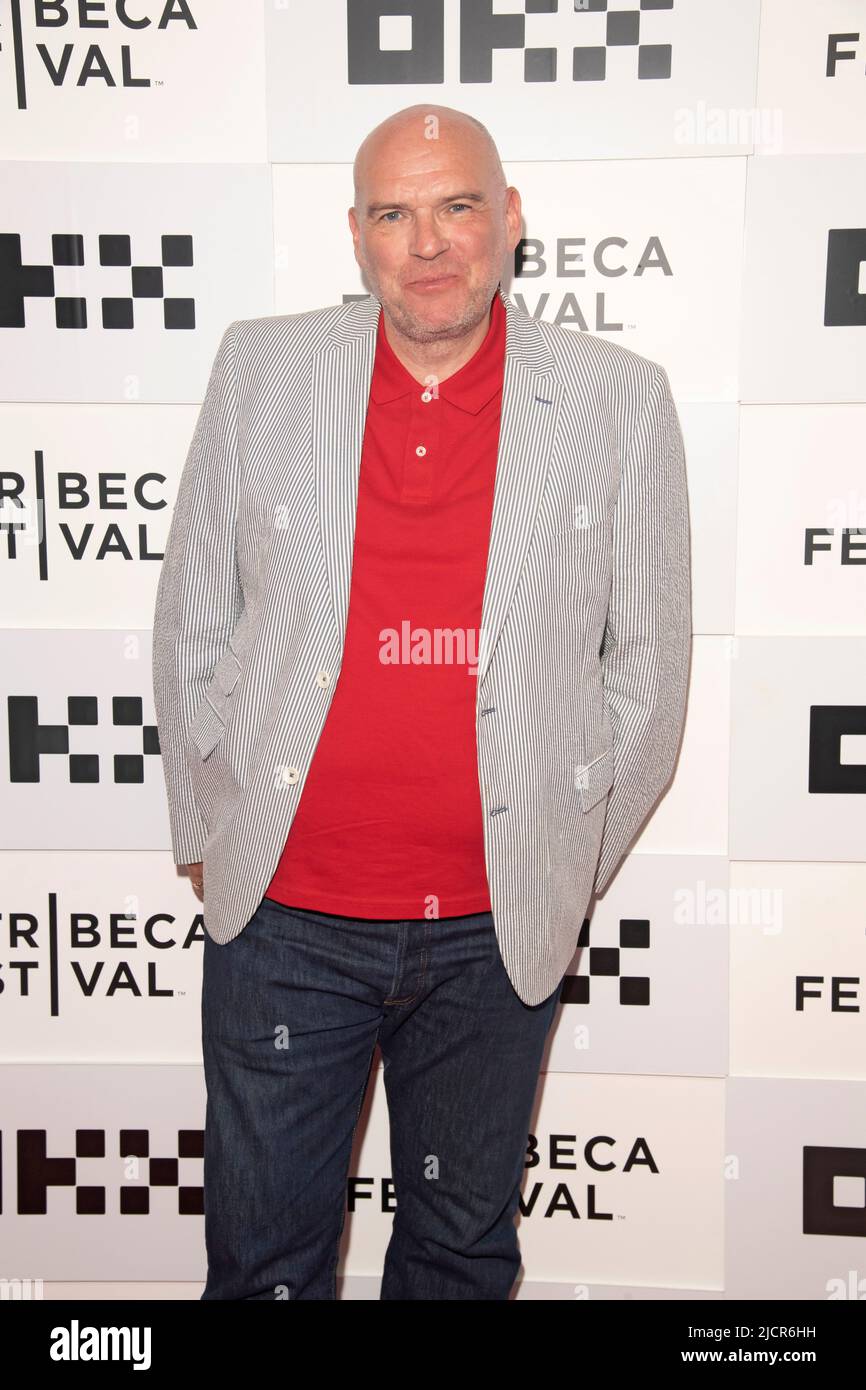 New York, Stati Uniti. 14th giugno 2022. Il direttore John Michael McDonagh partecipa alla prima "il perdonato" durante il Tribeca Festival 2022 al BMCC Tribeca PAC di New York City. Credit: SOPA Images Limited/Alamy Live News Foto Stock