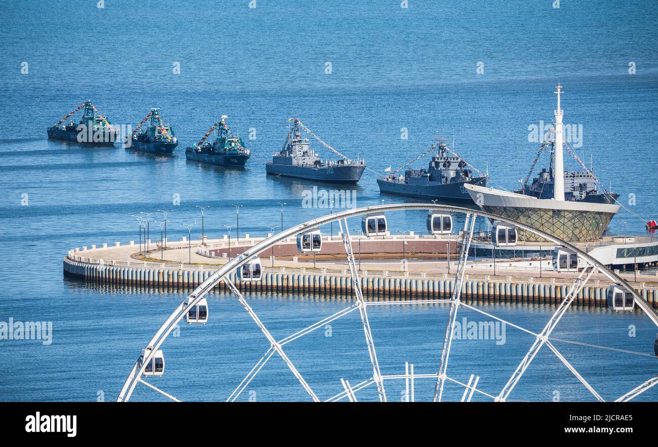 BAKU, Azerbaijan - 28 MAGGIO 2022:Festival dell'aviazione, dello spazio e della tecnologia - TEKNOFEST a Baku Foto Stock