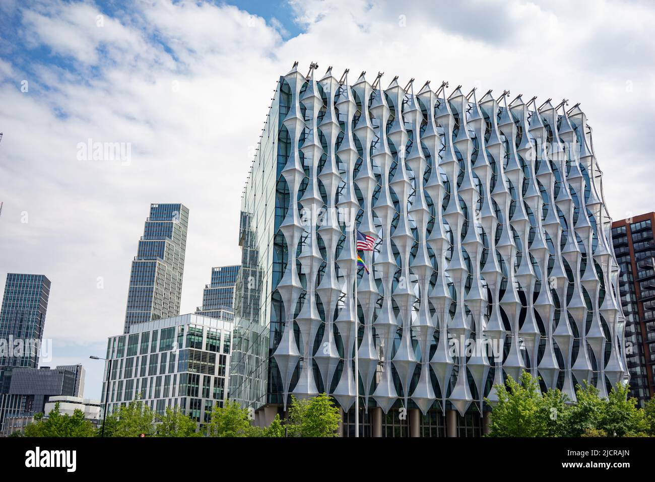 L'Ambasciata degli Stati Uniti d'America a Londra è la missione diplomatica degli Stati Uniti nel Regno Unito.[1] si trova in nove E. Foto Stock