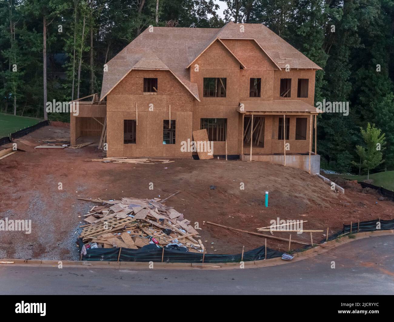 Nuova casa residenziale in costruzione a Snellville, Georgia Foto Stock