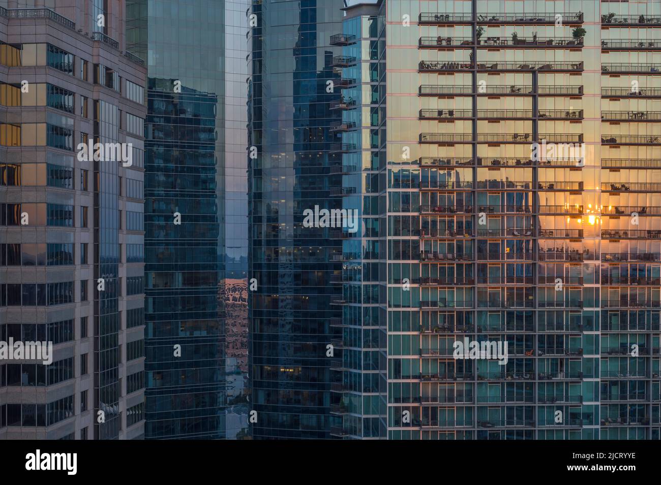 Skyscapers a Midtown Atlanta, Georgia Foto Stock