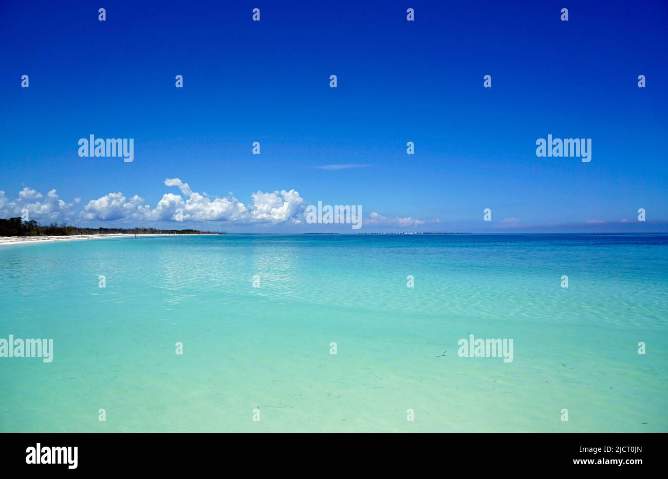 cayo blanco isola nel mare dei caraibi vicino a varadero Foto Stock