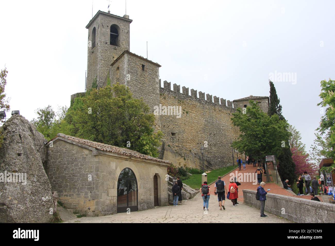 Aspetti della Repubblica di San Marino Foto Stock