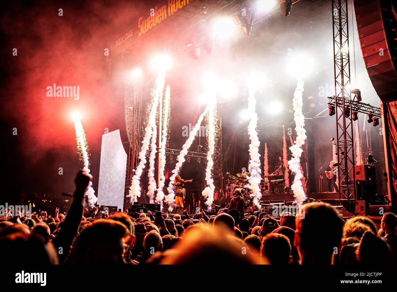 Solvesborg, Svezia. 09th, giugno 2022. La band sinfonica finlandese Nightwish suona un concerto dal vivo durante il festival musicale svedese Sweden Rock Festival 2022 a Solvesborg. (Photo credit: Gonzales Photo - Terje Dokken). Foto Stock