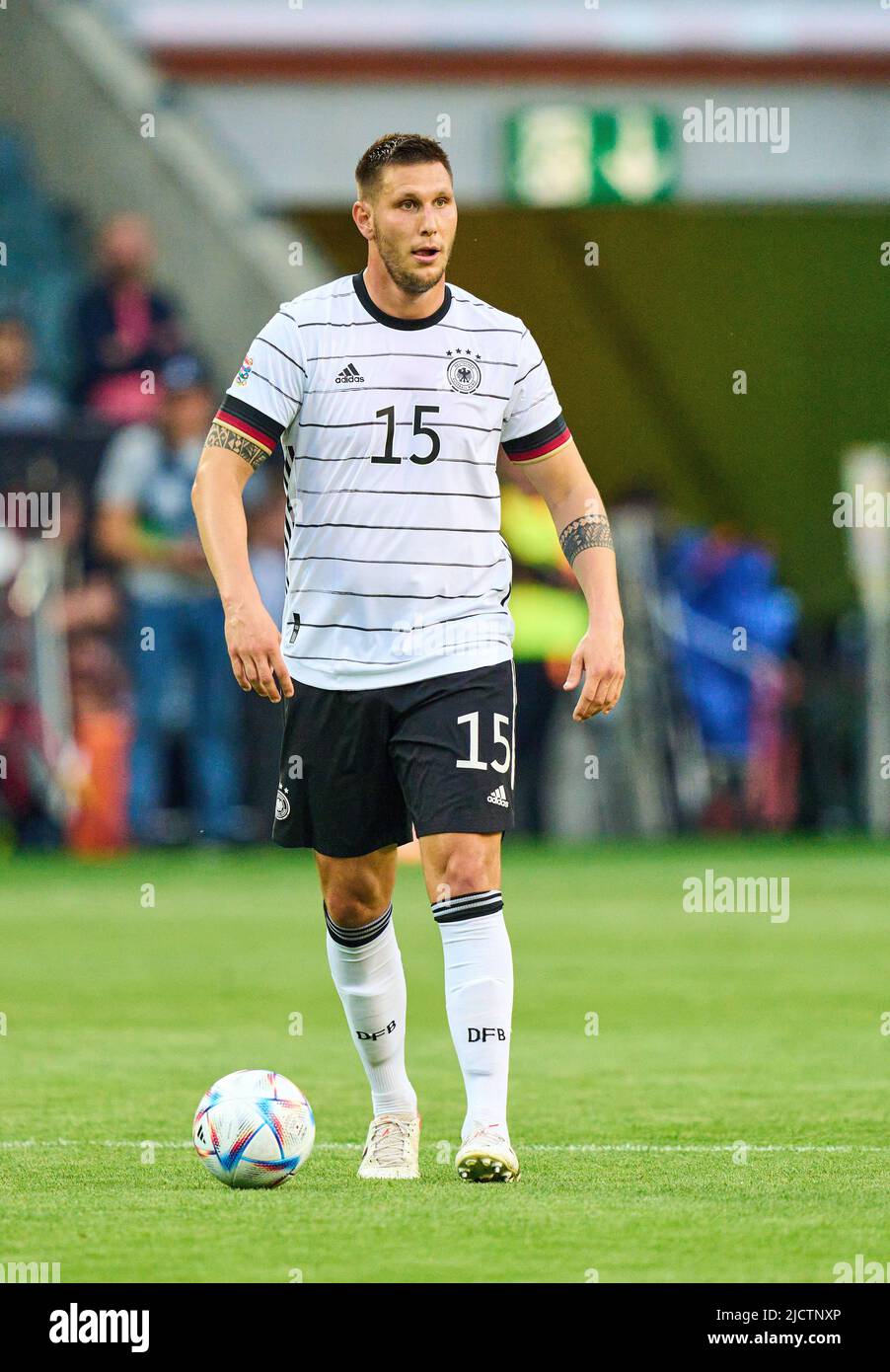Niklas Süle, DFB 15 nella UEFA Nations League 2022 partita GERMANIA - ITALIA 5-2 nella stagione 2022/2023 giugno 14, 2022 a Mönchengladbach, Germania. © Peter Schatz / Alamy Live News Foto Stock