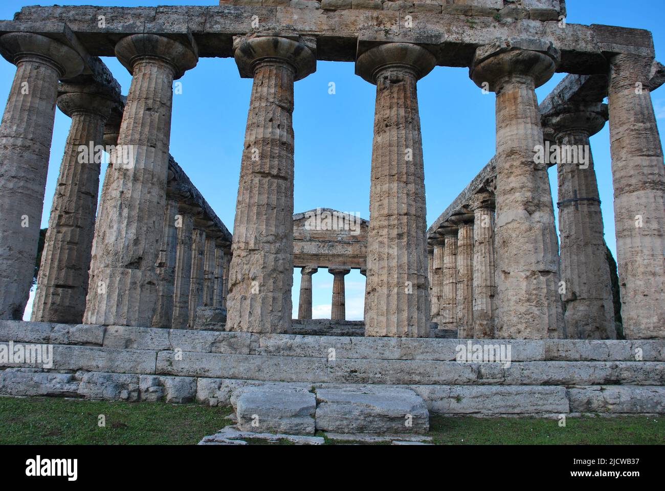 Parco Archeologico di Paestum - Italia Foto Stock
