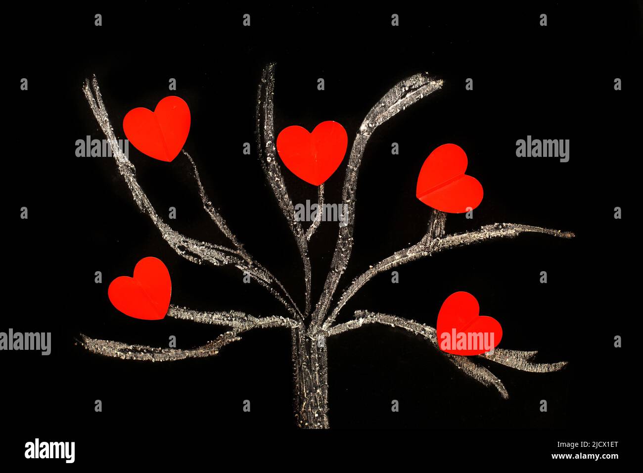 Albero della vita con cuori immagini e fotografie stock ad alta