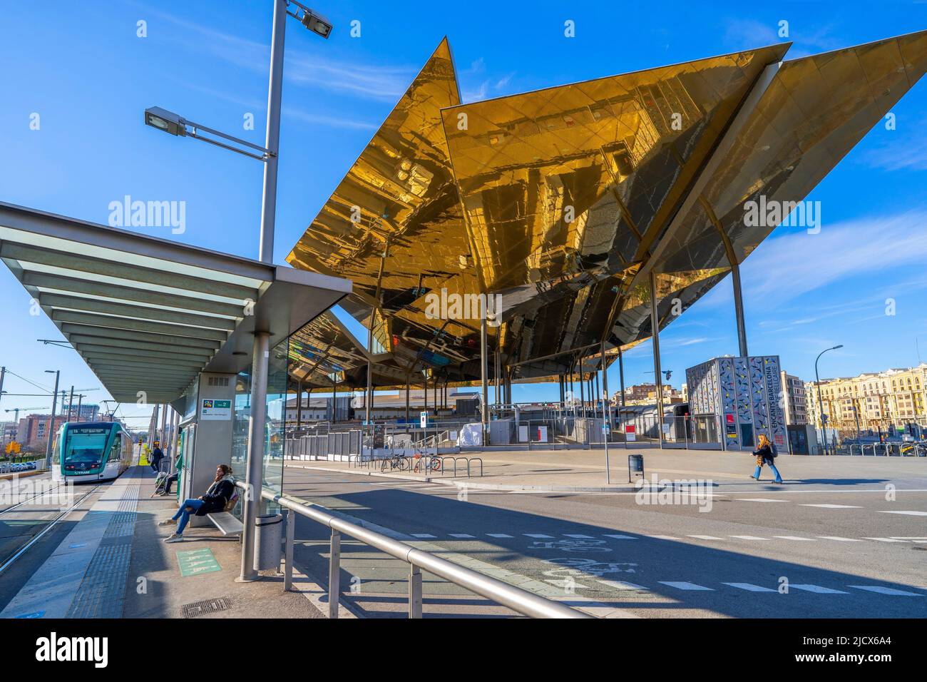 Il mercato delle pulci di Encants Vells, Barcellona, Catalogna, Spagna, Europa Foto Stock