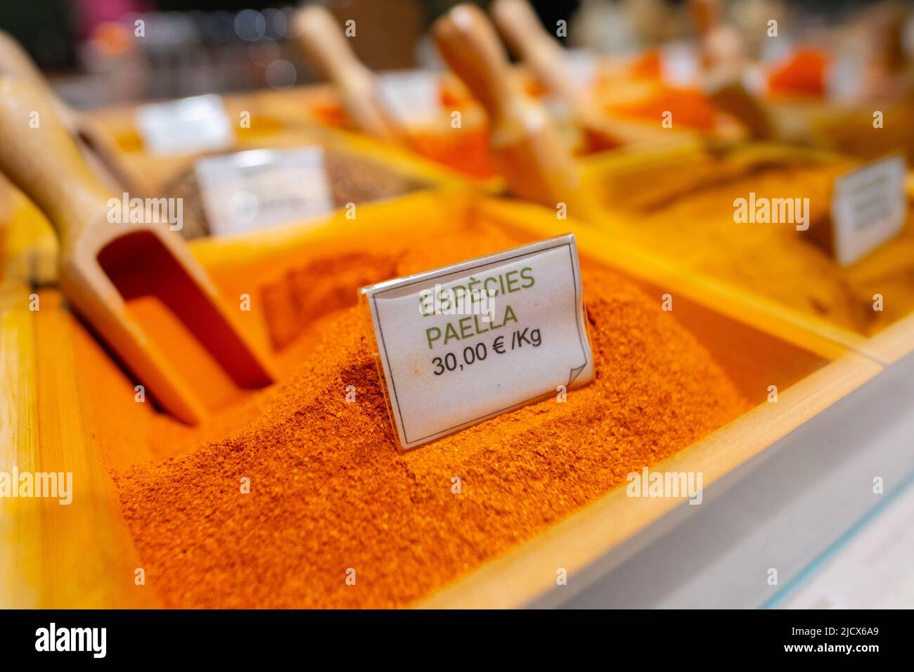 Il mercato della Boqueria, Barcellona, Catalogna, Spagna, Europa Foto Stock