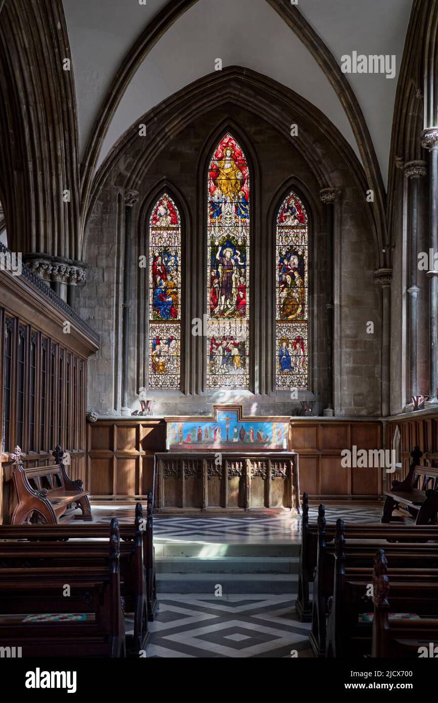 Interior, Worcester Cathedral, Worcester, Worcester, Inghilterra, Regno Unito, Europa Foto Stock