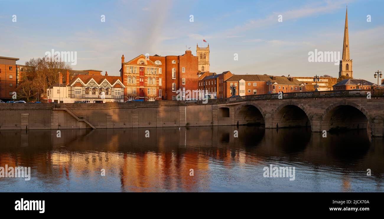 Worcester, Worcestershire, Inghilterra, Regno Unito, Europa Foto Stock