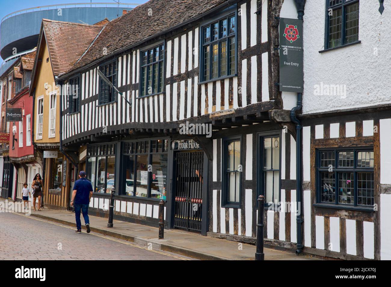 Edifici a graticcio a Friar Street, Worcester, Worcestershire, Inghilterra, Regno Unito, Europa Foto Stock