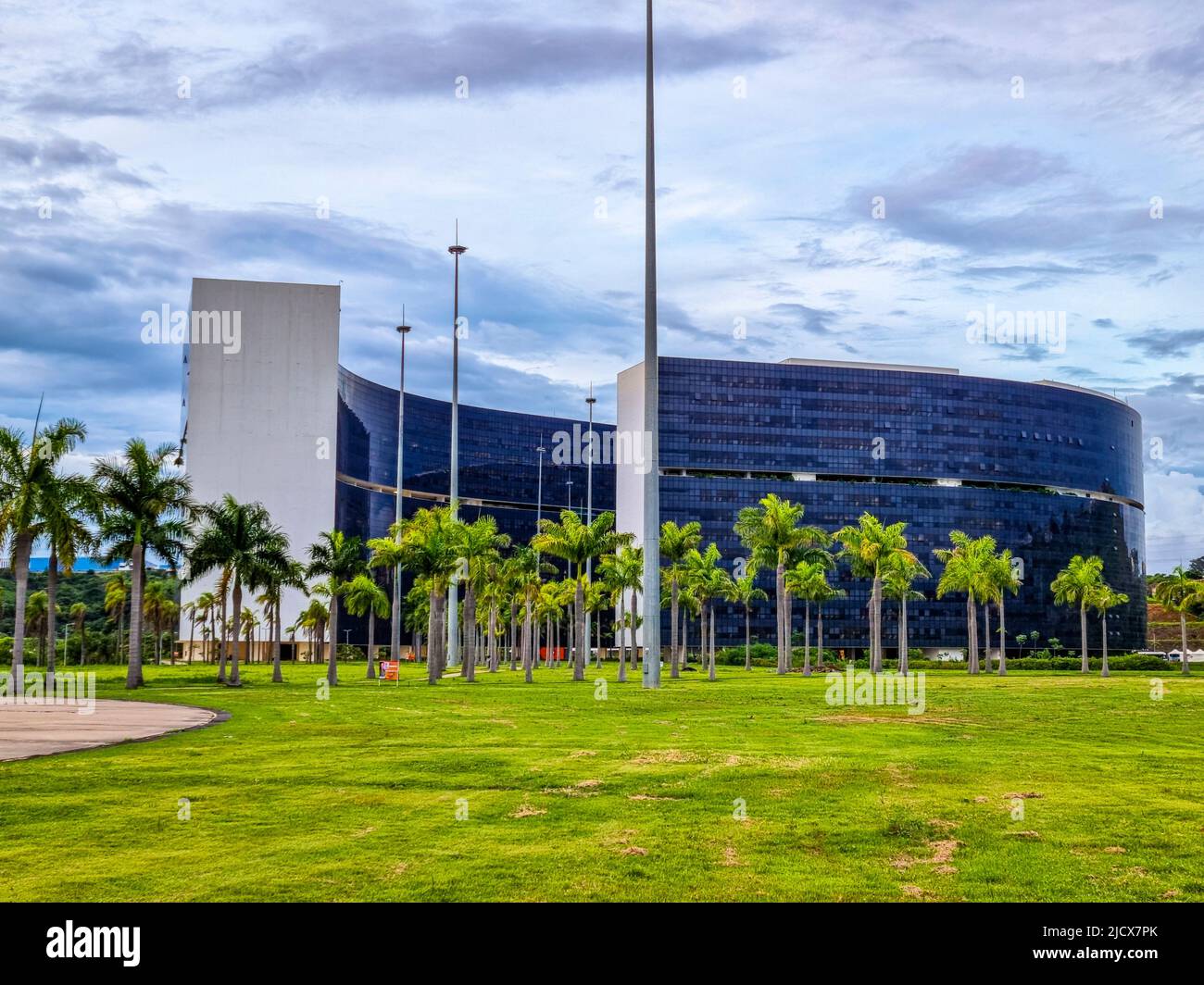 Oscar Niemeyer Administration City, Belo Horizonte, Minas Gerais, Brasile, Sud America Foto Stock