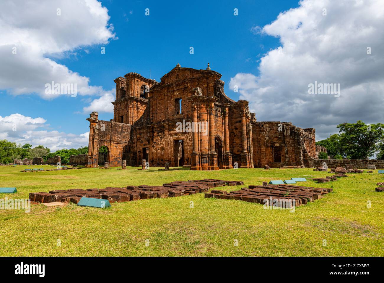 Rovine di Sao Miguel das Missoes, patrimonio dell'umanità dell'UNESCO, Rio Grande do sul, Brasile, Sud America Foto Stock