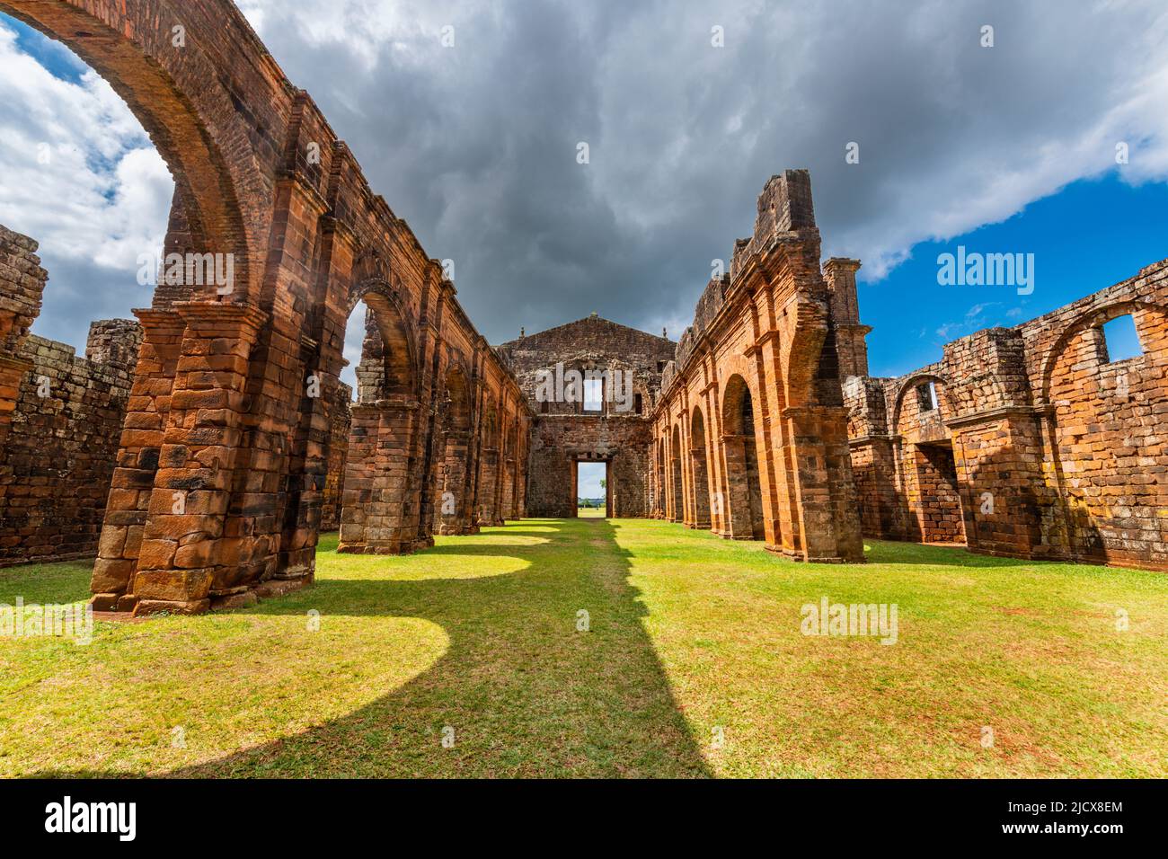 Rovine di Sao Miguel das Missoes, patrimonio dell'umanità dell'UNESCO, Rio Grande do sul, Brasile, Sud America Foto Stock