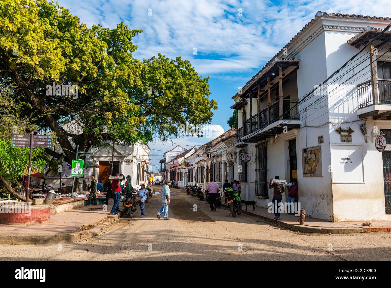 Centro storico di Mompox, patrimonio dell'umanità dell'UNESCO, Colombia, Sud America Foto Stock