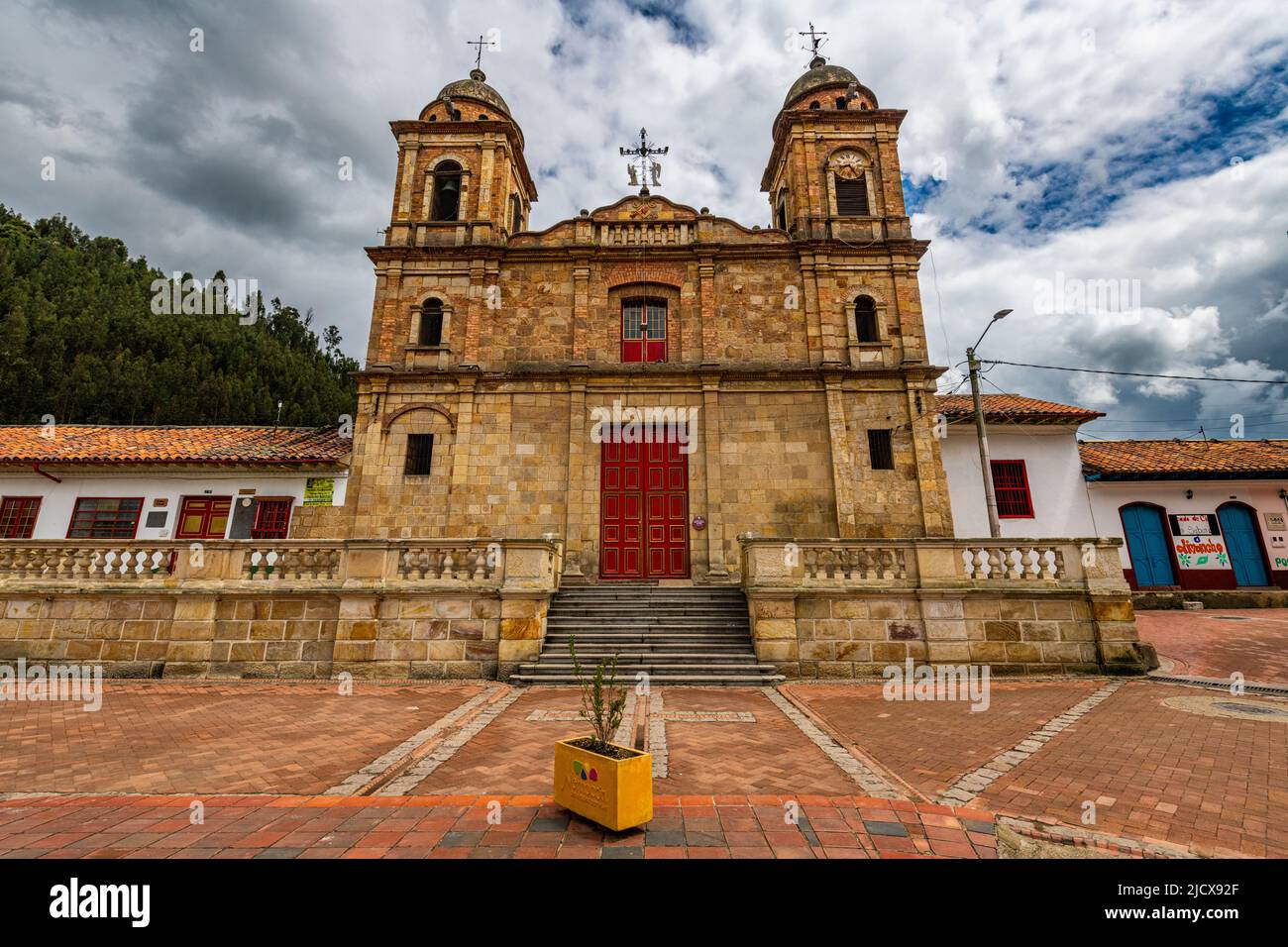 Chiesa a Nemocon, Colombia, Sud America Foto Stock