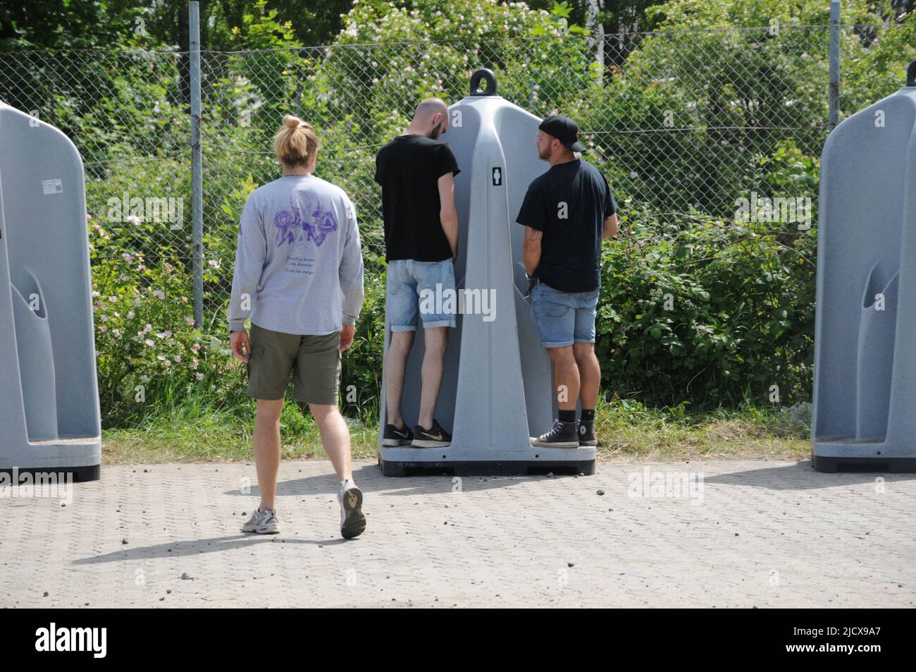 Copenhagen /Danimarca/16 Giugno 2022 / visitatori al festival musicale di Copenhell nella capitale danese.( Photo..Francis Joseph Dean/Deanpictures). Foto Stock