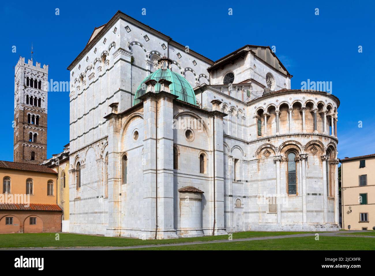 Chiesa Cattolica Parrocchiale, Duomo di San Martino (S. Martin), Lucca, Toscana, Italia, Europa Foto Stock