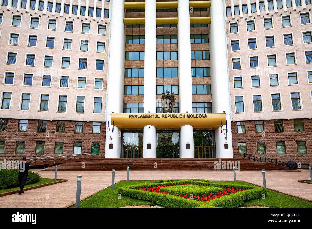 Parlamento della Repubblica di Moldavia, Chisinau, Moldavia, Europa Foto Stock