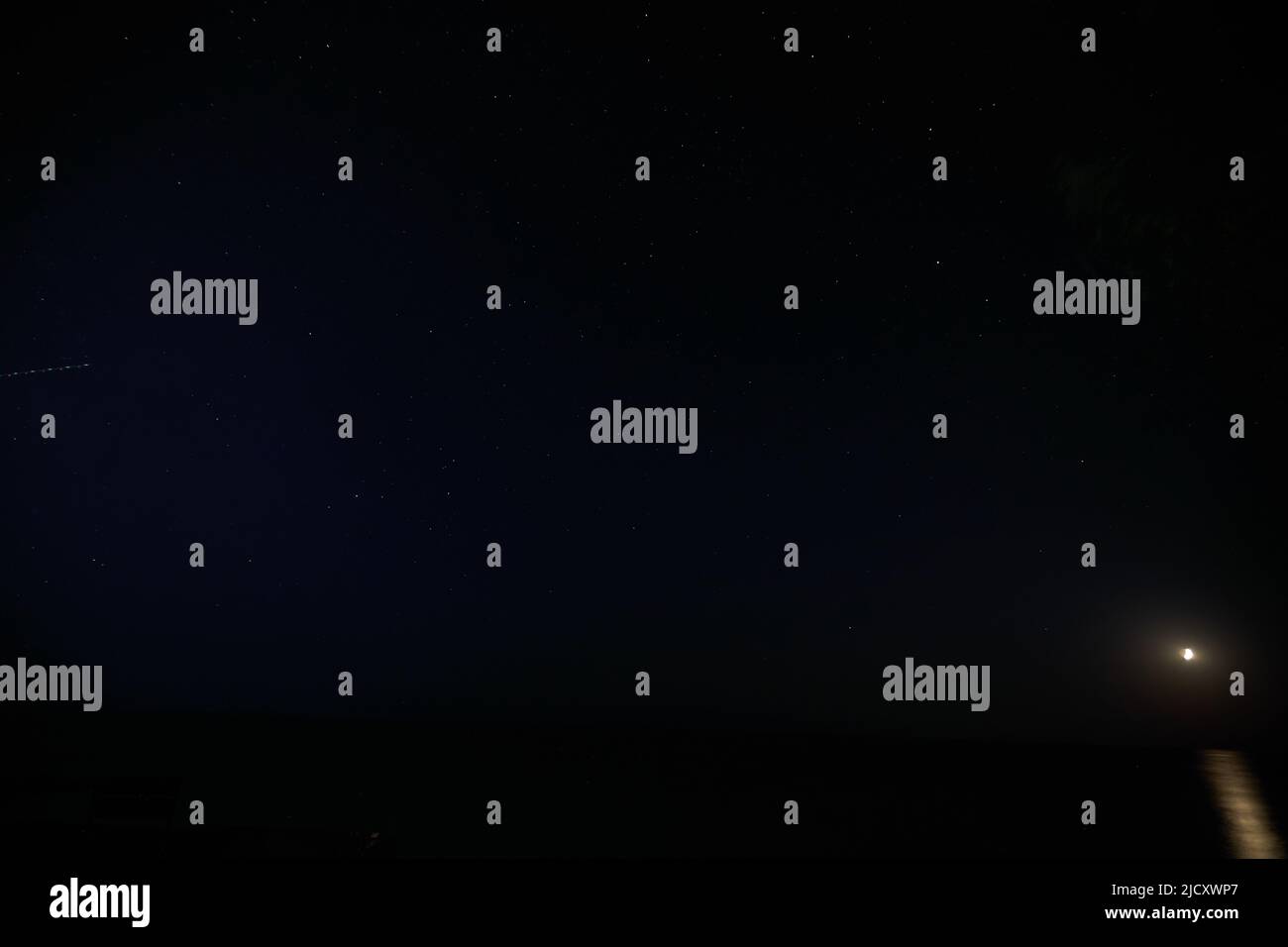 Bella foto notturna di stelle e cielo Foto Stock