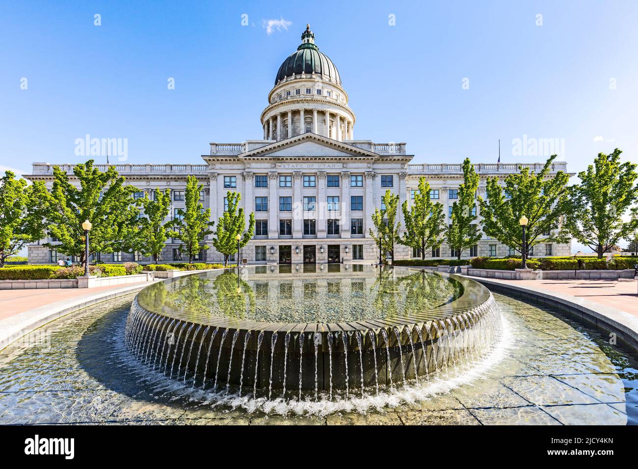 State Capitol Building a Salt Lake City, Utah. L'edificio ospita le camere della Utah state Legislature, gli uffici del Governatore e Lieute Foto Stock