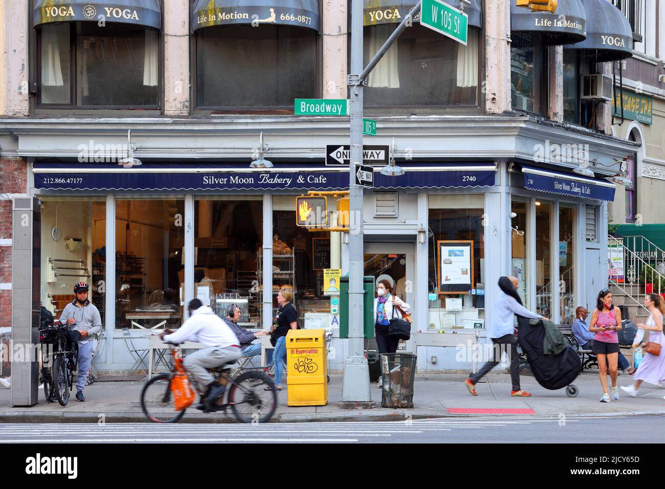 Silver Moon Bakery, 2740 Broadway, New York, NYC foto di una panetteria nel quartiere di Manhattan Valley a Manhattan. Foto Stock