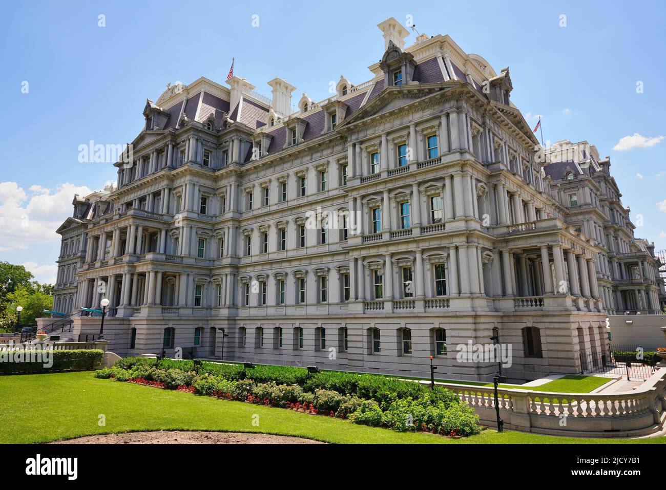 Eisenhower Executive Office Building a Washington, D.C., USA. Lo state, War and Navy Building è un edificio governativo statunitense nella capitale. Foto Stock